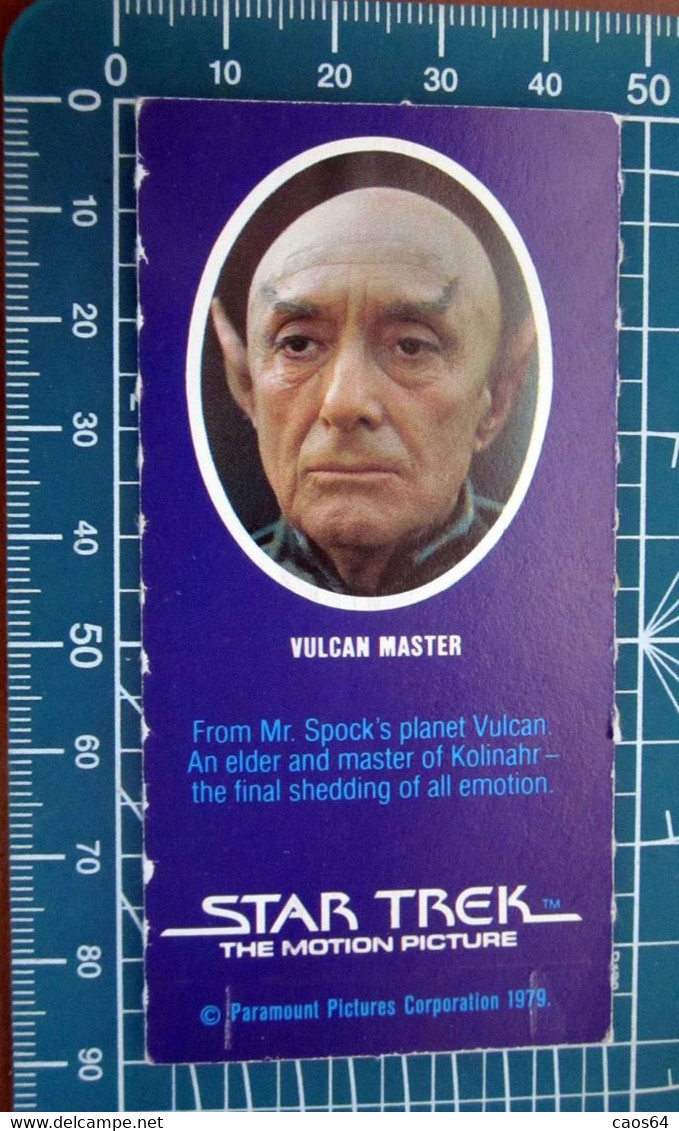 Star Trek Vulcan Master Vintage Paramount Pictures Corporation 1979 Card - Star Trek