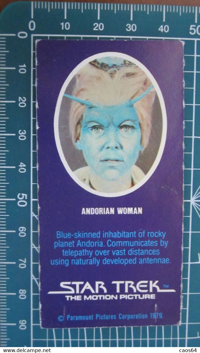 Star Trek Andorian Woman Vintage Paramount Pictures Corporation 1979 Card - Star Trek