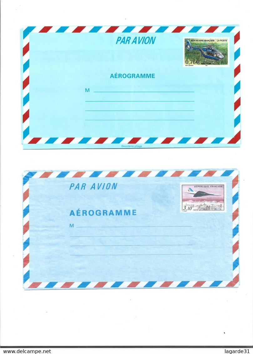 Lot N° 4 De 6 Aérogrammes - Aérogrammes