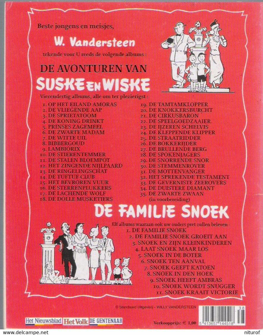 VANDERSTEEN : Lot De 4 SUSKE EN WISKE (n°33-34-35-36 ) EO Fac Similés - Suske & Wiske