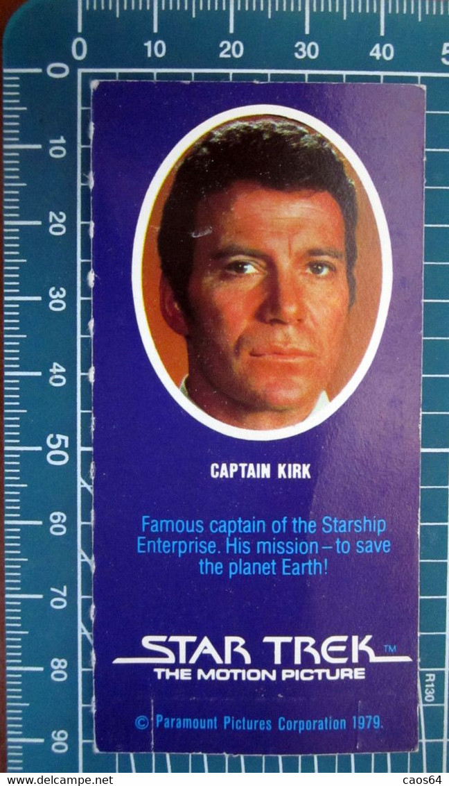 Star Trek Captain Kirk Vintage Paramount Pictures Corporation 1979 Card - Star Trek