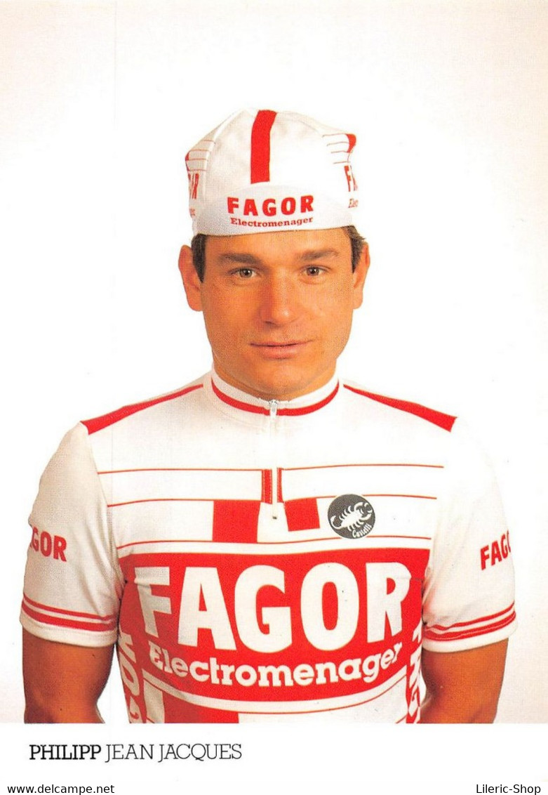 EQUIPE FAGOR 1987 - JEAN-JACQUES PHILIPP - PALMARES AU VERSO Cpm - Cycling