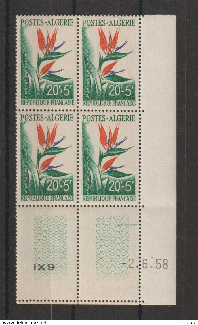 Algérie 1958 Coin Daté Secours Aux Enfants 351 ** MNH - Unused Stamps