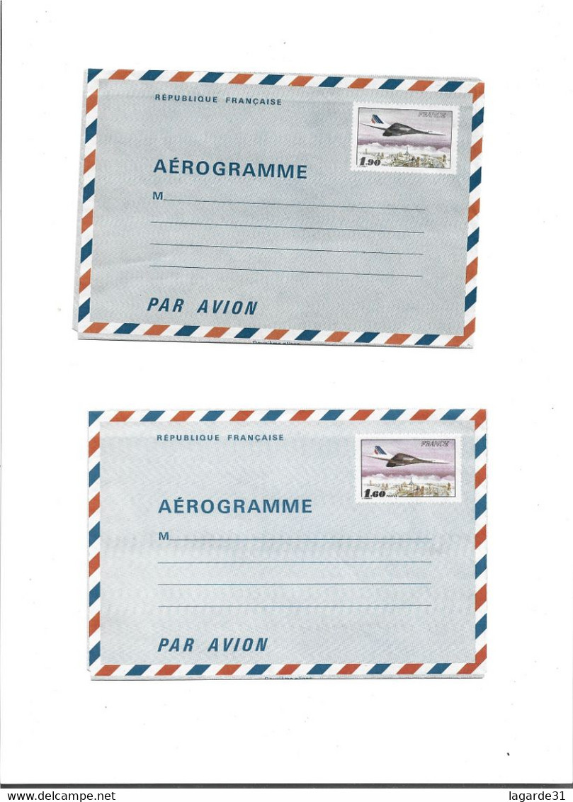 Lot N° 5 De 5 Aérogrammes - Aérogrammes