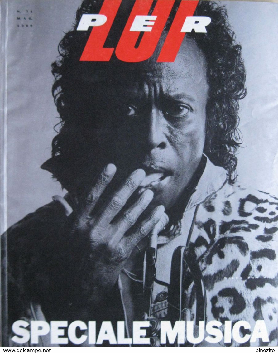 PER LUI 71 1989 Miles Davis Lou Reed Branford Marsalis Daniel Ezralow Richard Dunkley Guido Harari Condé Nast - Fashion