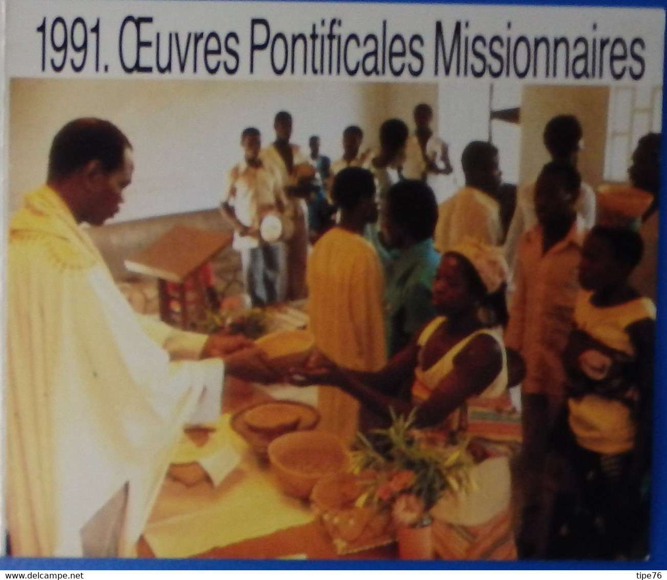 Petit Calendrier De Poche 1991 Oeuvres Pontificales  Missionnaires - Grand Format : 1991-00