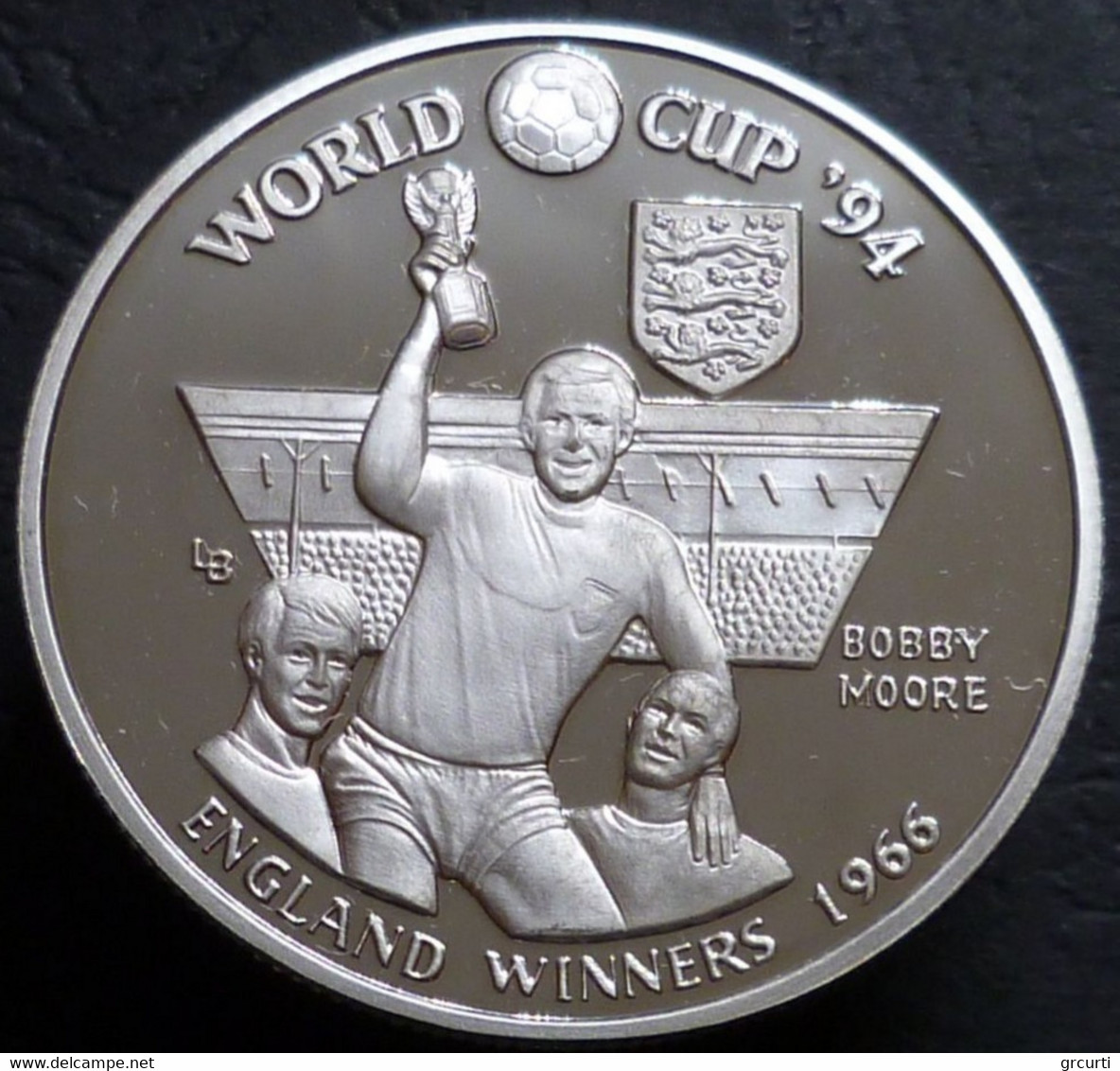 Turks & Caicos - 20 Crowns 1993 - Mondiali Di Calcio - Inghilterra Vincitore - KM# 100 - Turks En Caicoseilanden