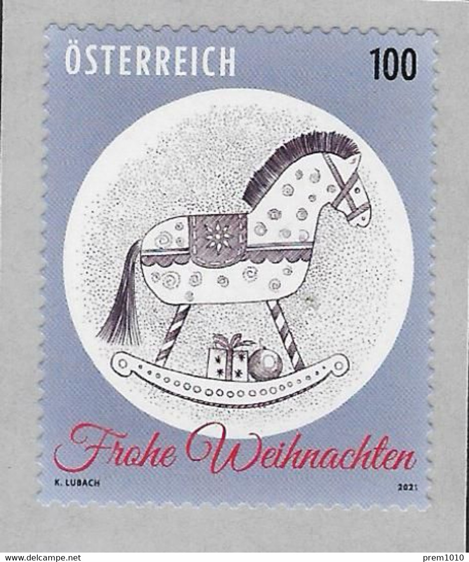 AUSTRIA ( OSTERREICH) 2021- Special Christmas Stamps- THE ROCKING HORSE-- MNH - Nuovi