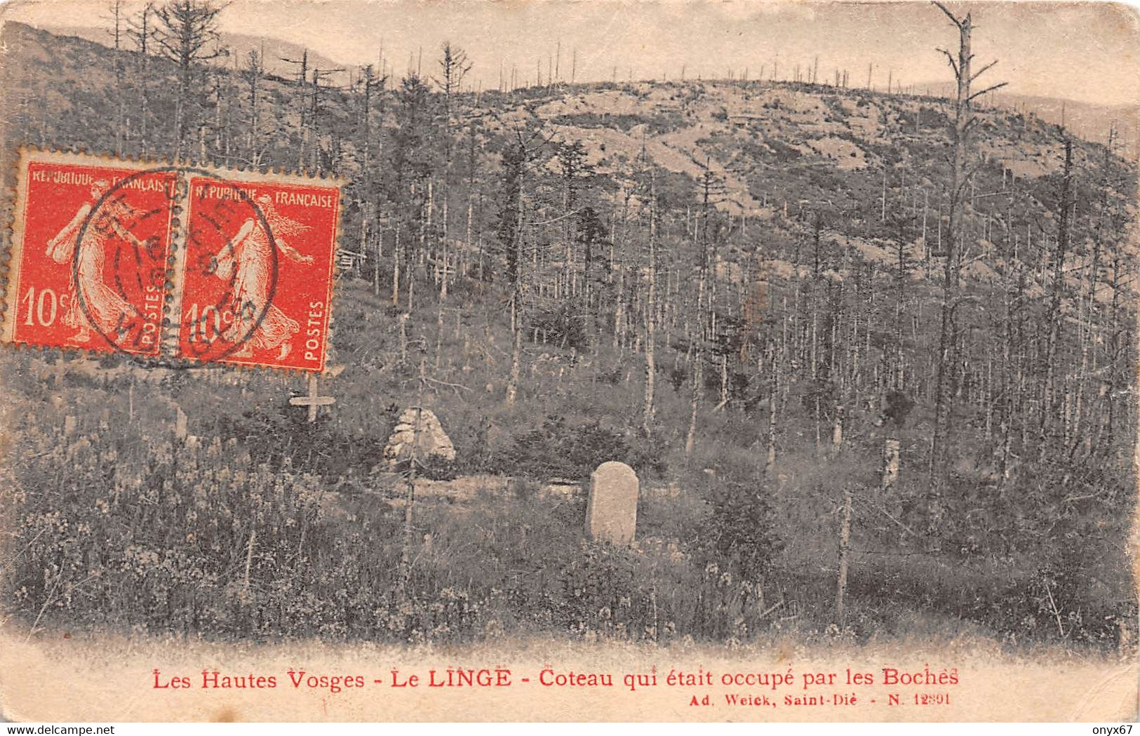 ORBEY-LE LINGE-Lingekopf-68-Haut-Rhin-Cimetière-Friedhof-Militaire Guerre 14/18-Krieg-Weick, Saint-Dié-88-Vosges-PLI - Orbey