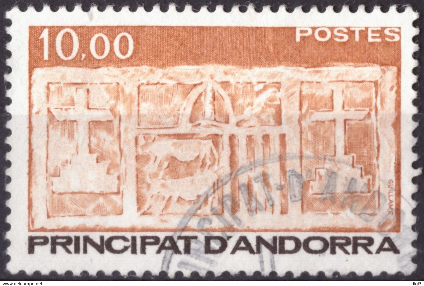 Andorra Fr., 1985, Ecu Promitif Des Vallées, 10 Fr., ⊚ - Usados