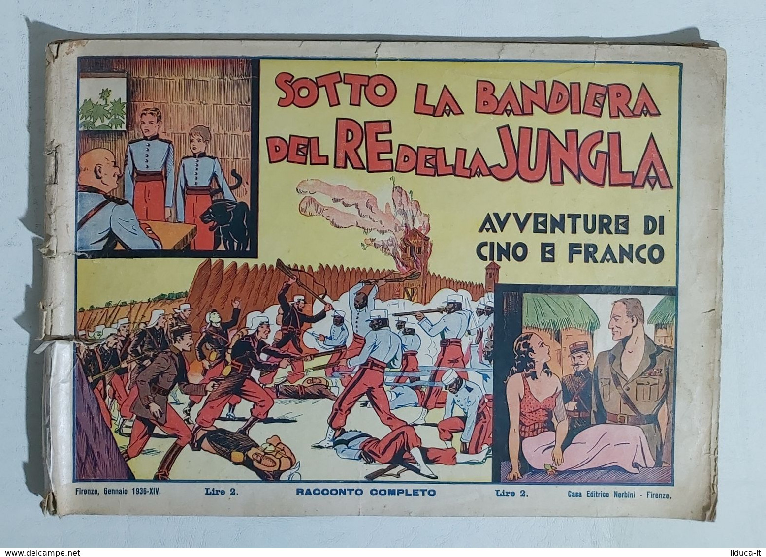 14656 Avventure Cino E Franco N 1 - Sotto La Bandiera Del Re Della Jungla - 1936 - Klassiekers 1930-50