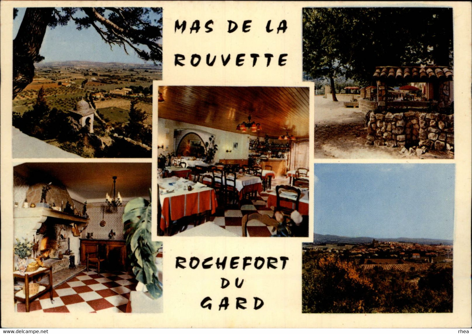 30 - ROCHEFORT-DU-GARD - Mas De La Rouvette - Relais De Tourisme - Carte Pub - Multi Vues - Rochefort-du-Gard