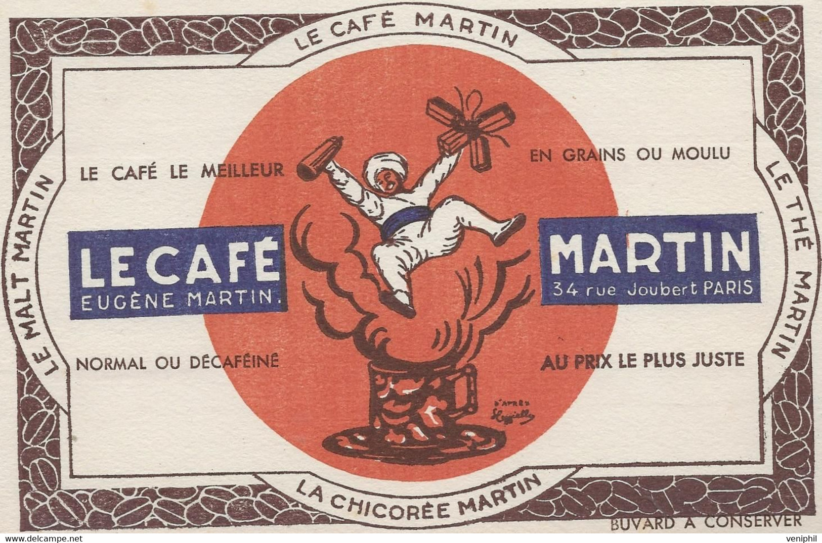 BUVARD -   LE CAFE EUGENE MARTIN - Café & Thé
