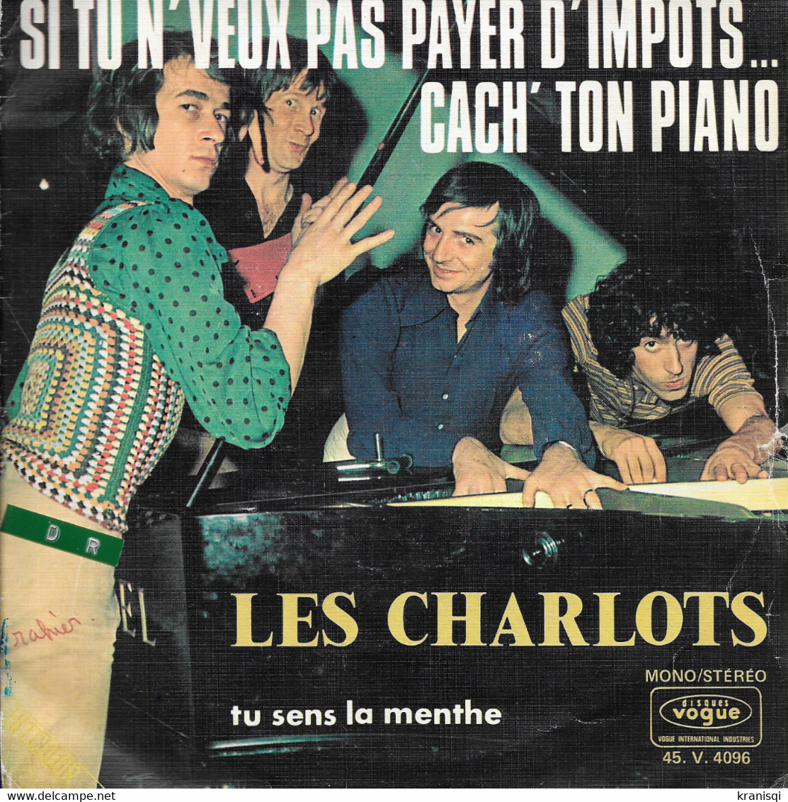 Vinyle 45 T ,  Les CHARLOTS  1972 - Humour, Cabaret