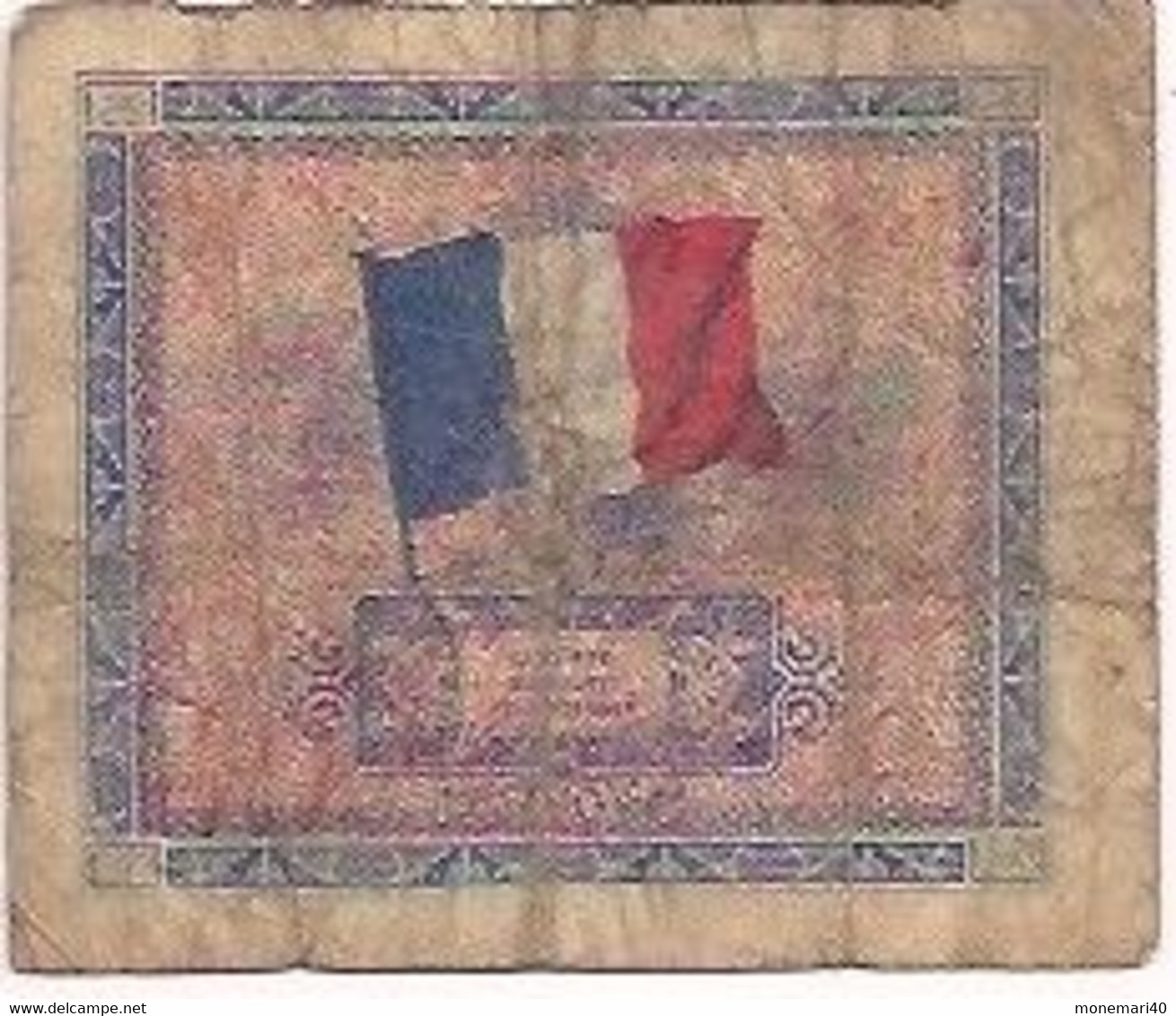 FRANCE - ÉMIS EN FRANCE - 2 FRANCS - 1944 Vlag/Frankrijk