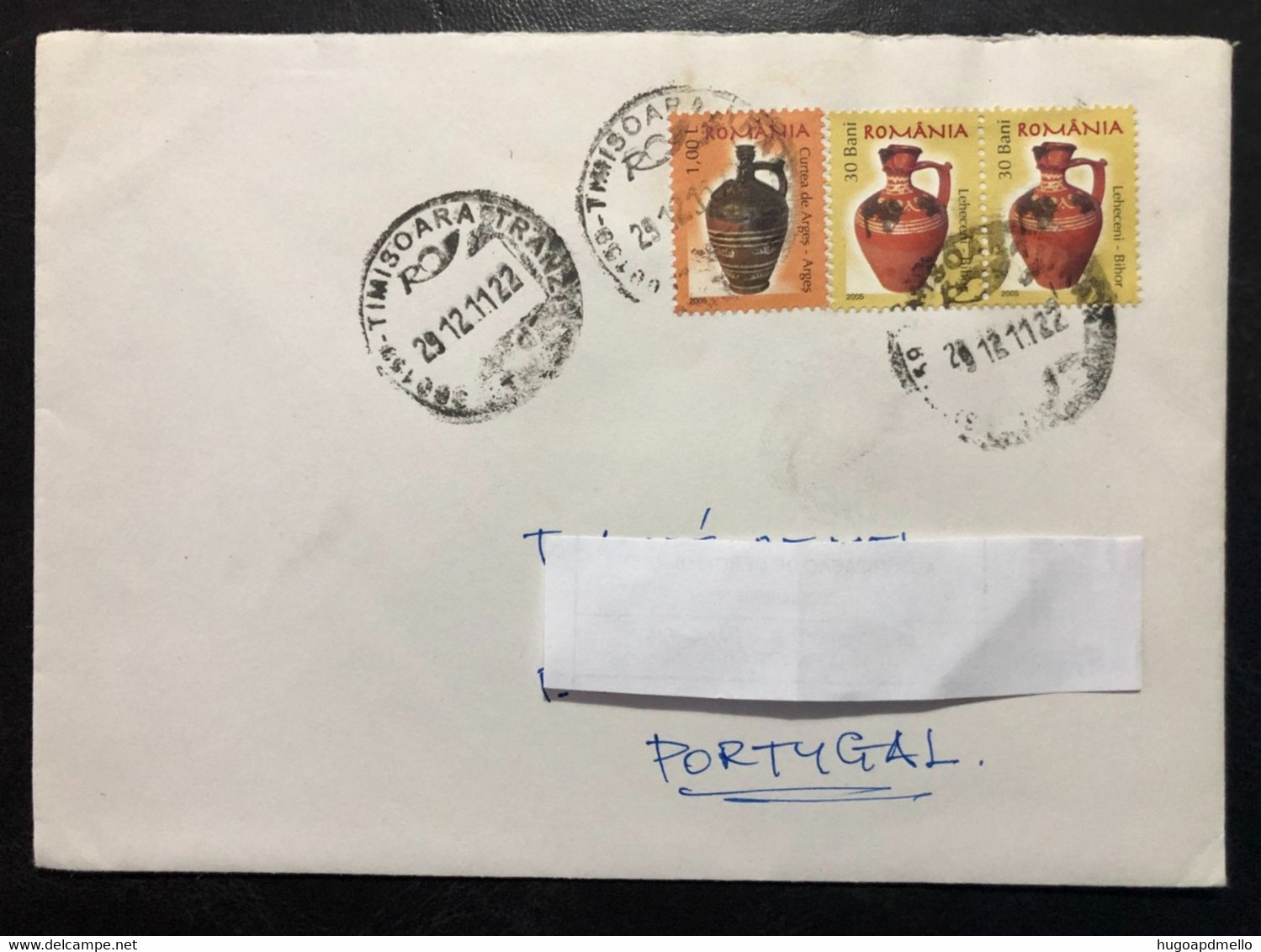 ROMANIA, Circulated Cover To Portugal « Pottery », 2011 - Covers & Documents