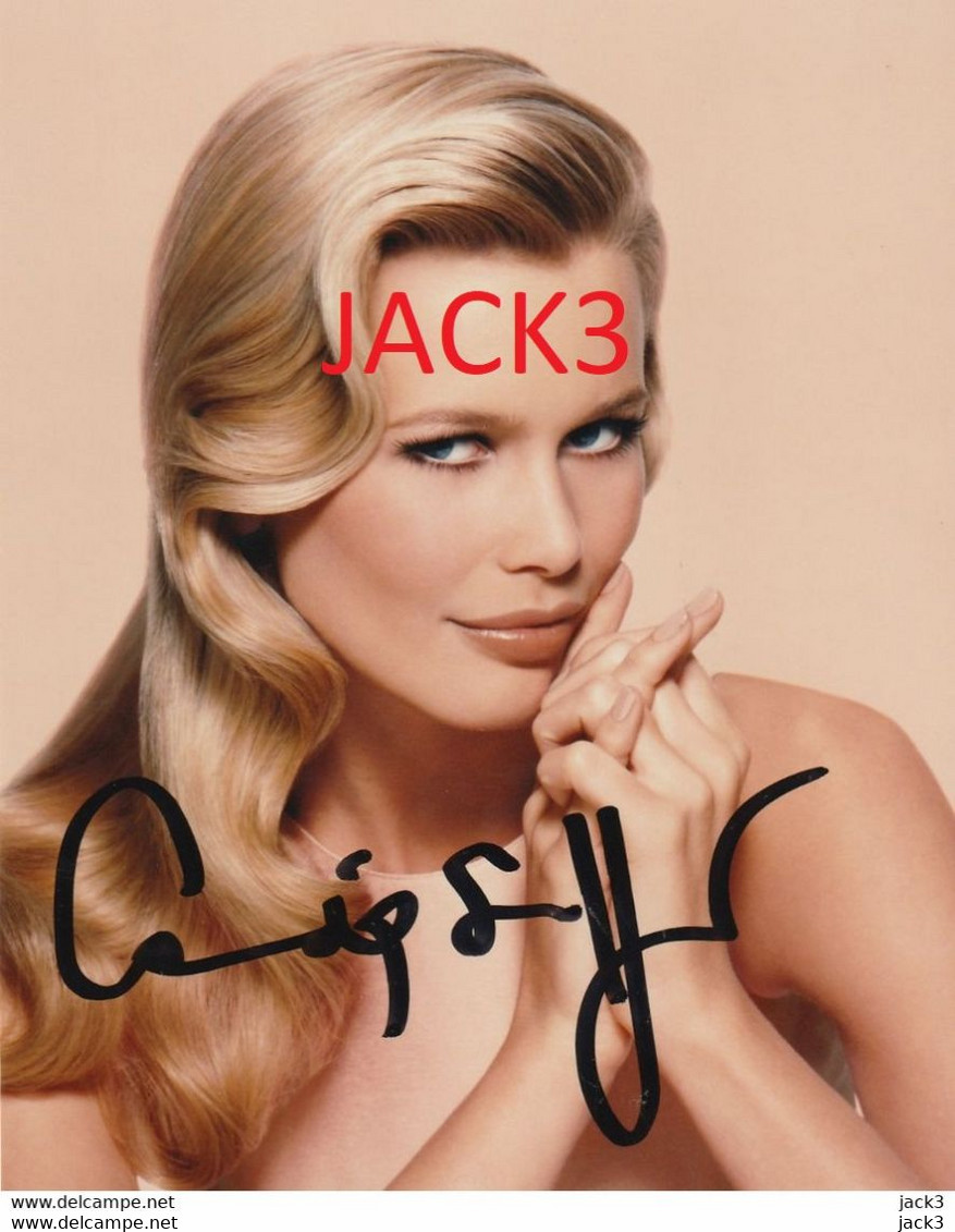 AUTOGRAFO - Claudia Schiffer. AUTOGRAFO ORIGINALE - Autographes