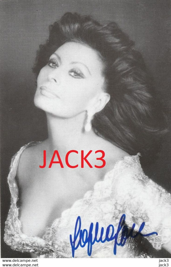 AUTOGRAFO - Sophia LOREN. AUTOGRAFO ORIGINALE - Autographes