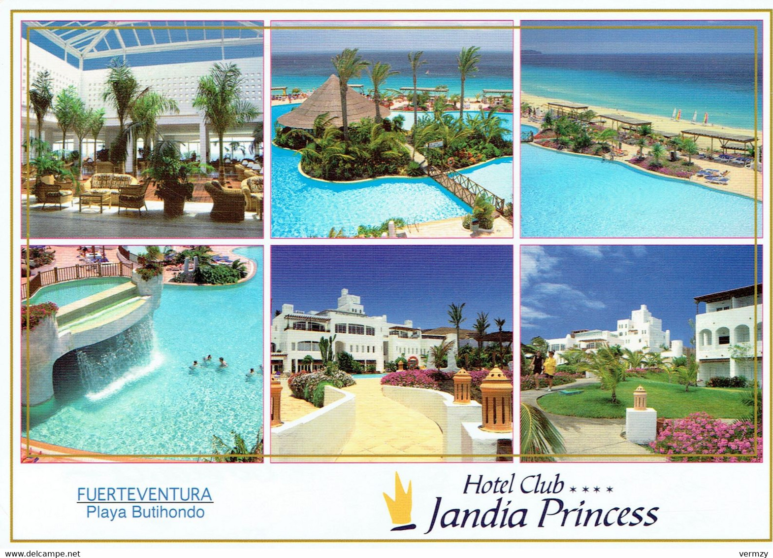FUERTEVENTURA : Hotel Club Jandia Princess - Multivues - 17 X 12 Cm - Fuerteventura