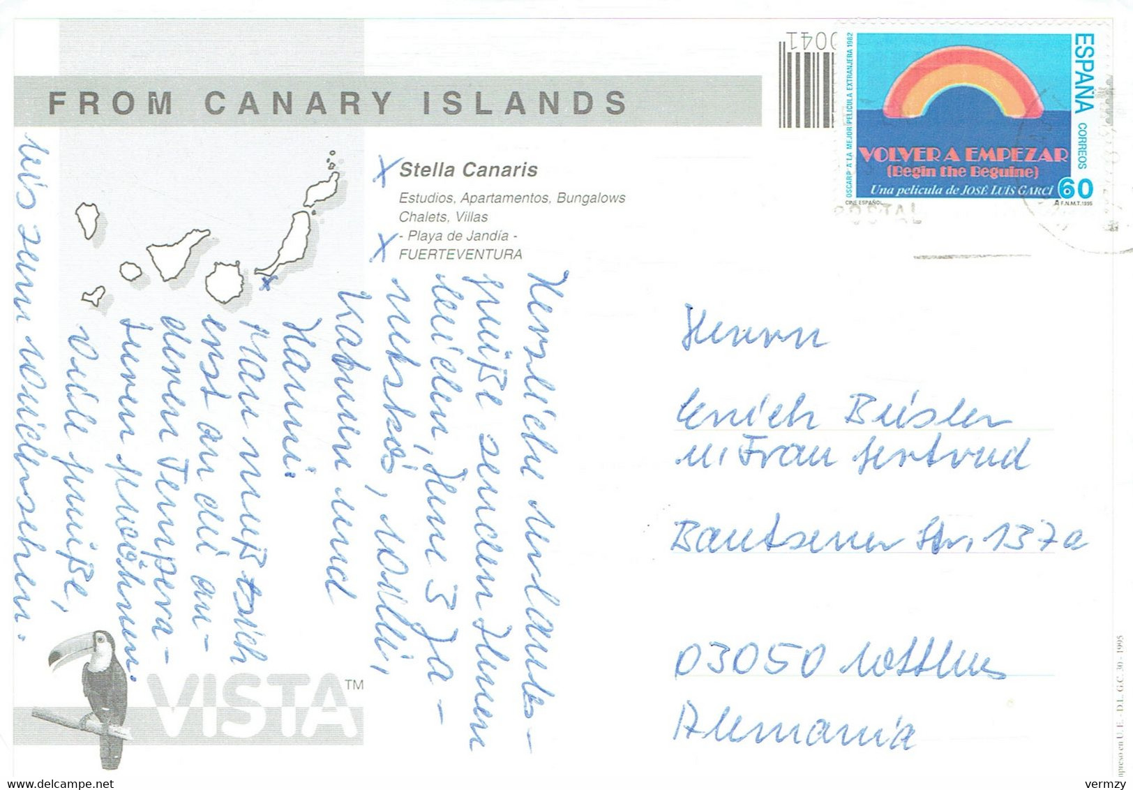 Stella Canaris - Multivues - 17 X 12 Cm - Affr Philatélique - Fuerteventura