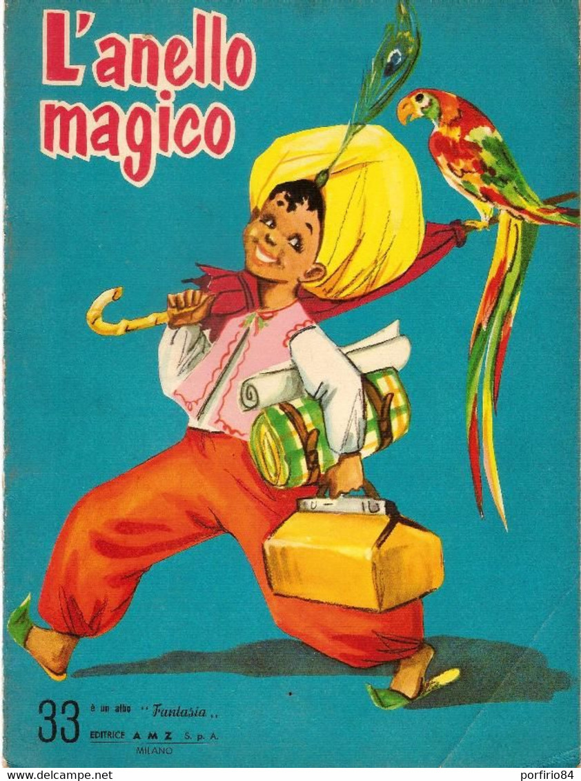 L'ANELLO MAGICO ALBO FANTASIA N. 33 EDITRICE A.M.Z. ANNI 60/70 - Enfants Et Adolescents