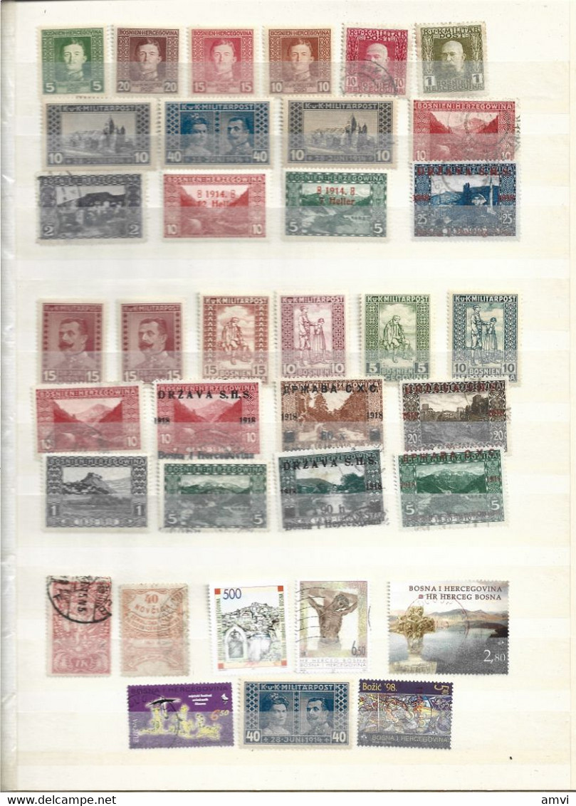 22-4 - 793 Début De Collection Bosnien Herzegowina 36 Timbres - Bosnie-Herzegovine