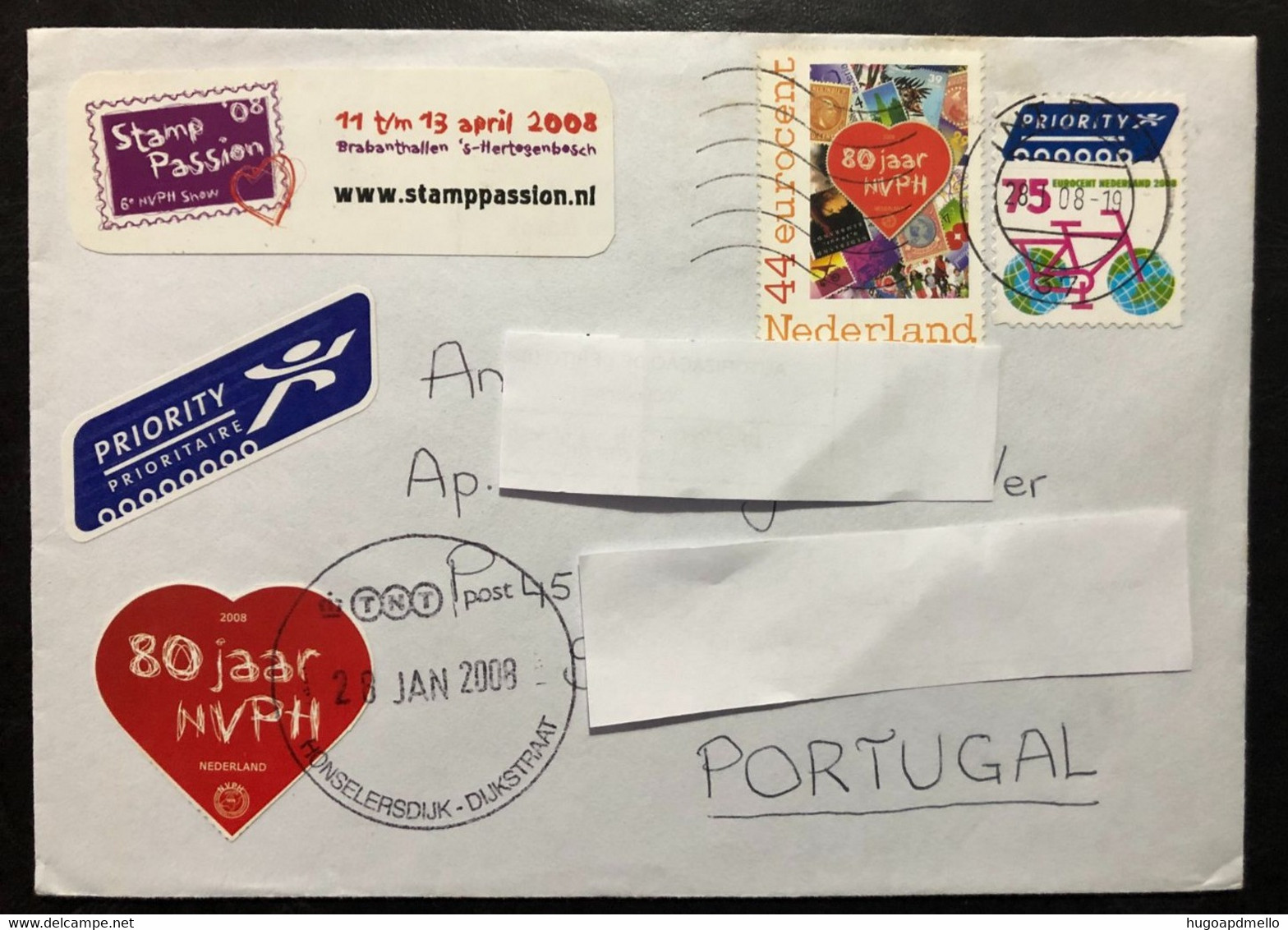 NETHERLANDS, Circulated Cover To Portugal « PHILATELY », 2008 - Briefe U. Dokumente