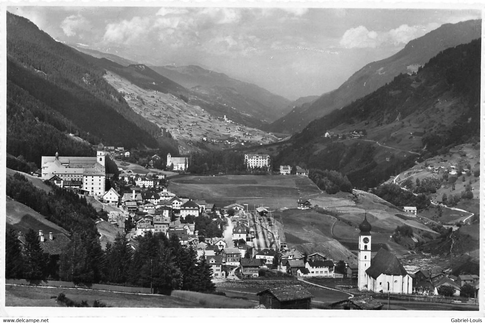 Disentis Neudorf Blick Gegen Disentiserhof - Disentis/Mustér