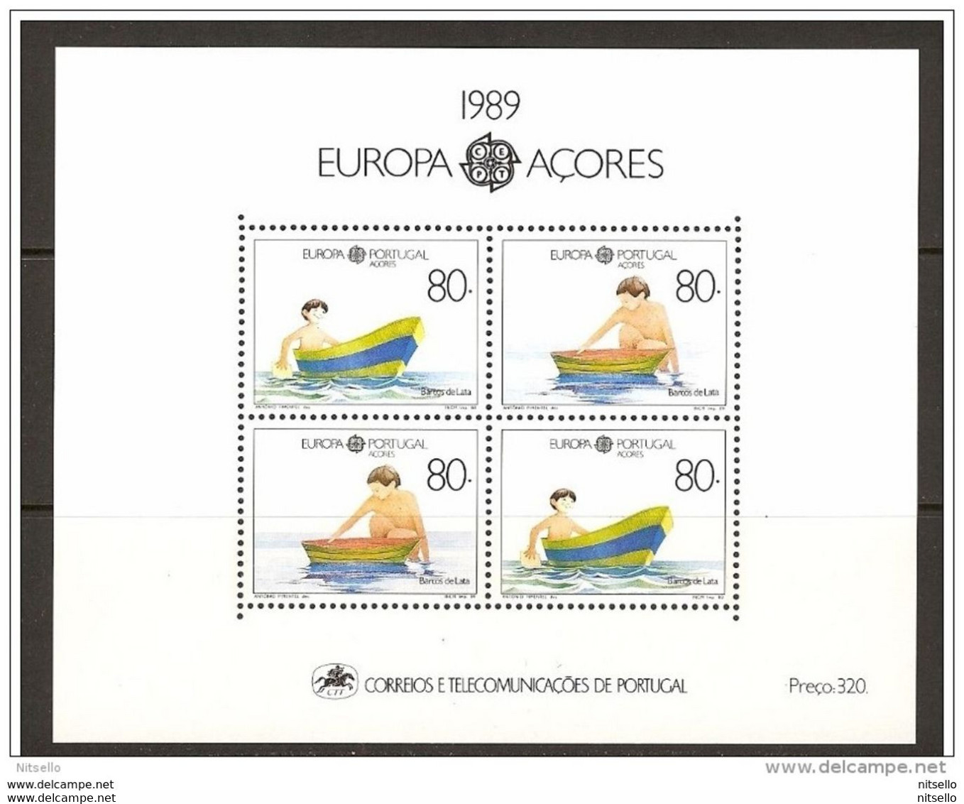 LOTE 2155  ///  (C245) PORTUGAL ISLAS AZORES - YVERT Nº:  BLOCK 10  **MNH // CATALOG./COTE: 13,50€ - Azores