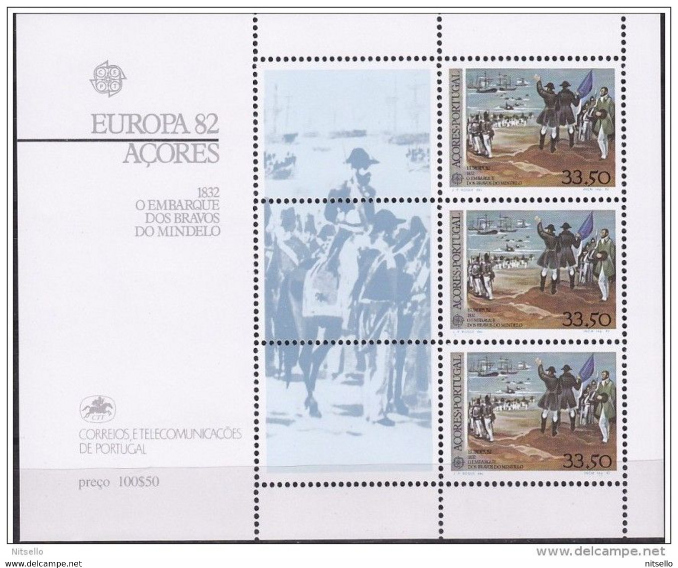 HB EUROPA  ///  (C085)   PORTUGAL  AZORES    Block 3**MNH - Azores