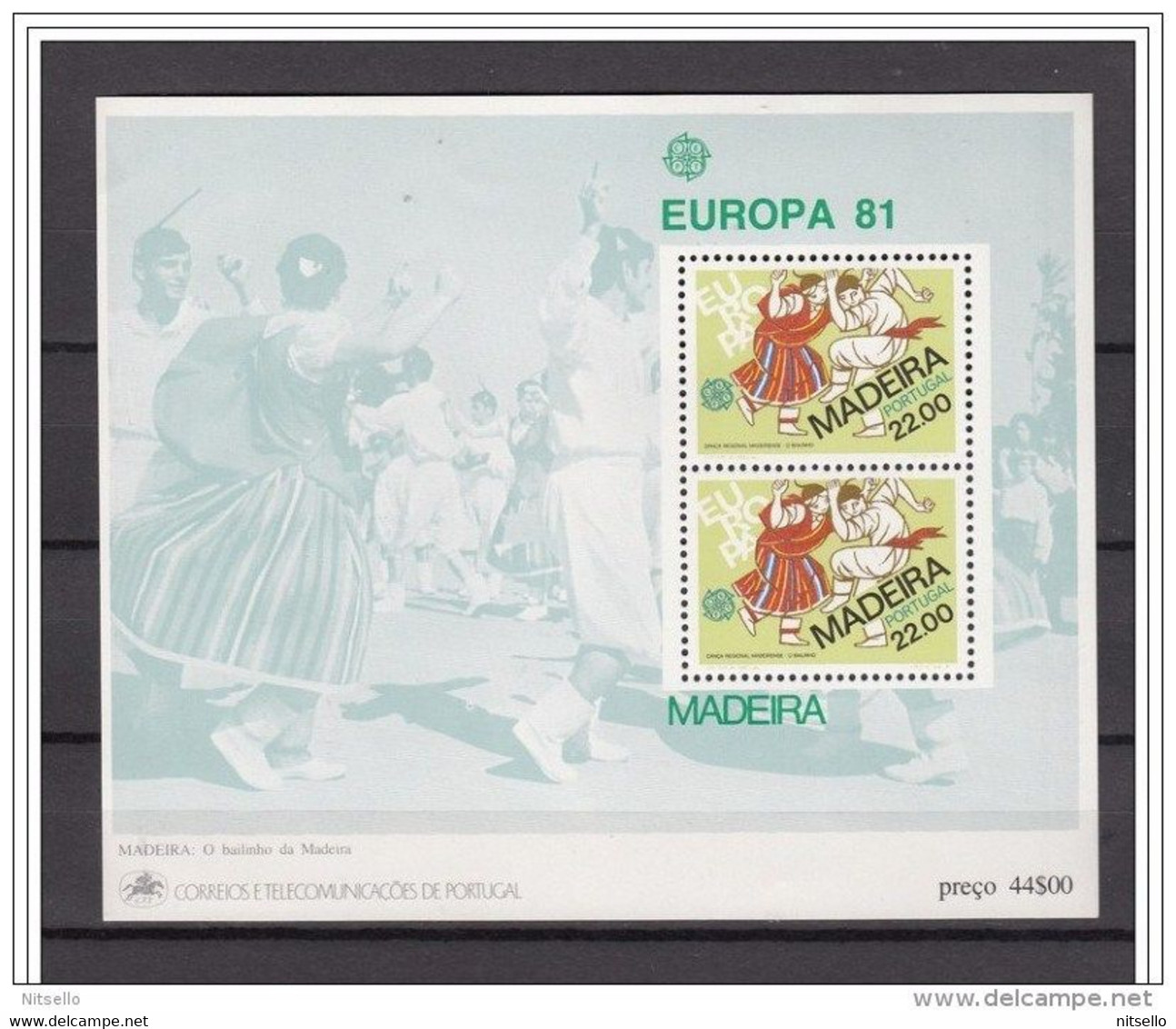 HD EUROPA   ///  (C115)  MADEIRA 1981    MICHEL Nº:  Block 2 **MNH  //   CATALOG/COTE:  5,25 € - Madeira