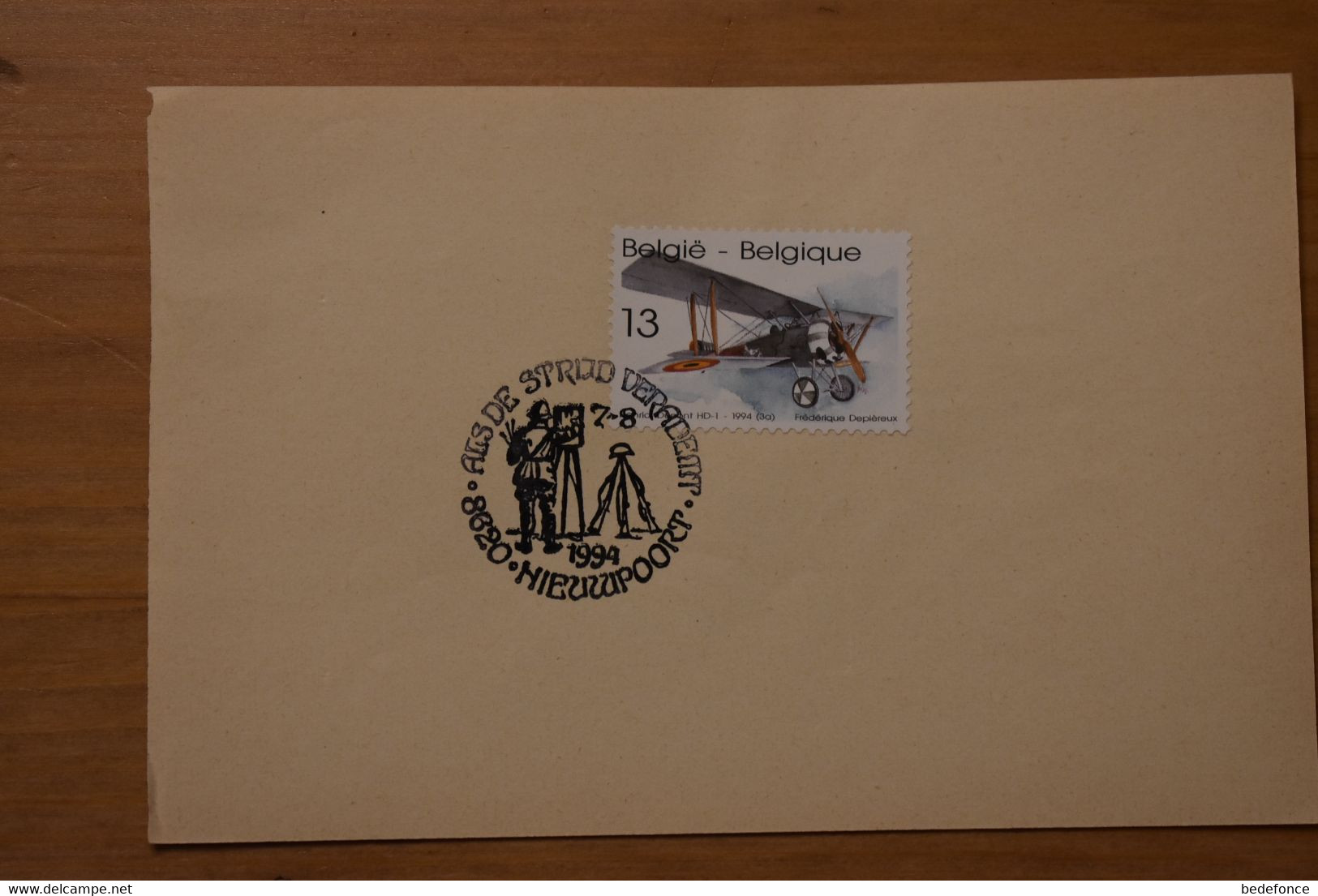 Carte Postale - Belgique - N° 2543 + Cachet Manifestation De Nieuwport 7-08-1994 - Bureaux De Passage