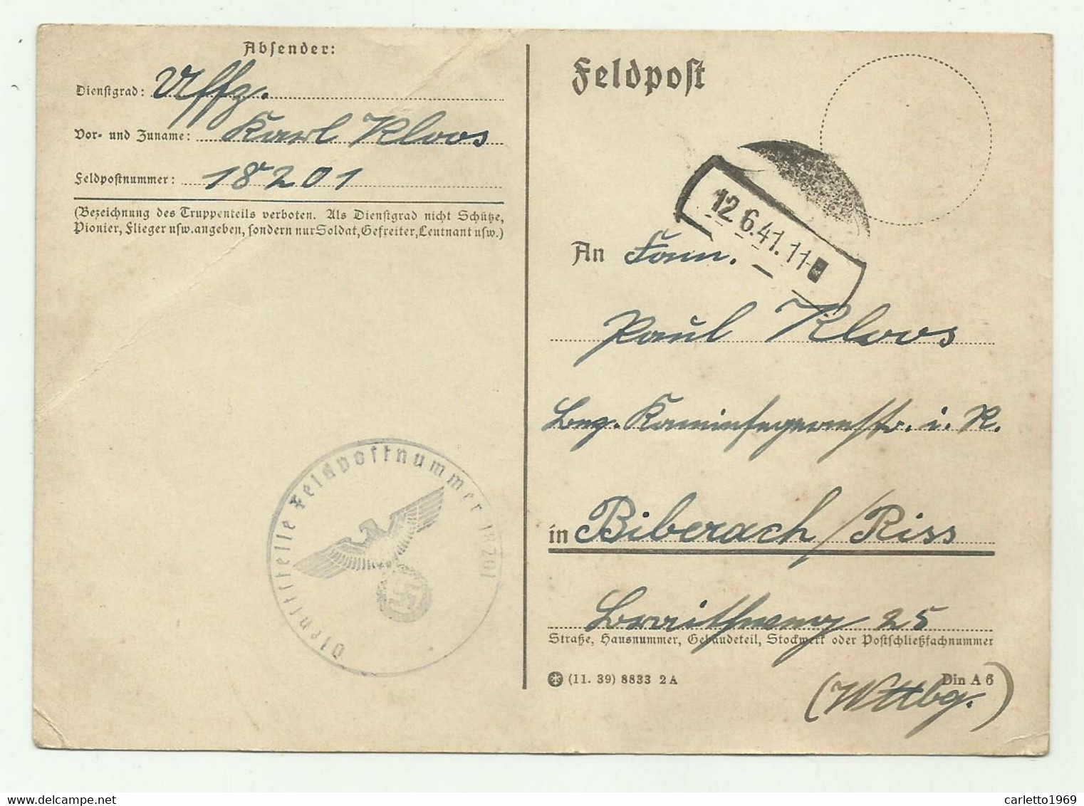 FELDPOST 1941 - Covers & Documents