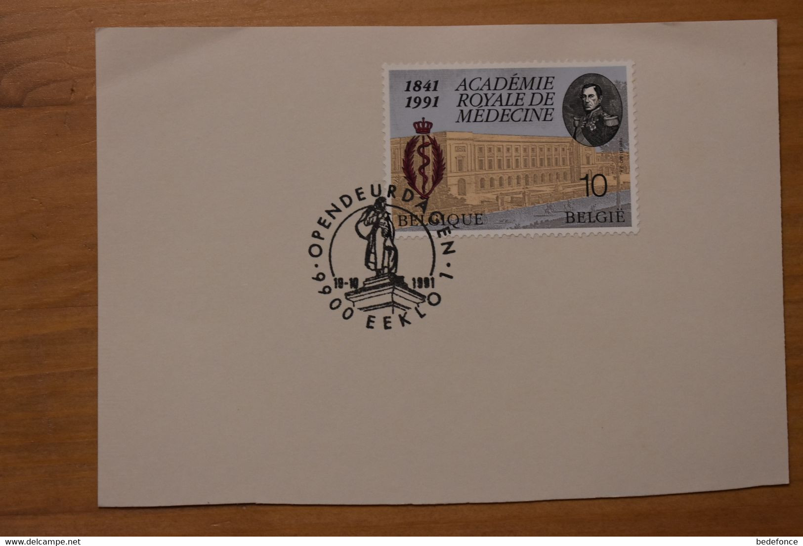 Carte Postale - Belgique - N° 2416 + Cachet Journée Porte Ouverte Eeklo - 19-10-1991 - Bureaux De Passage