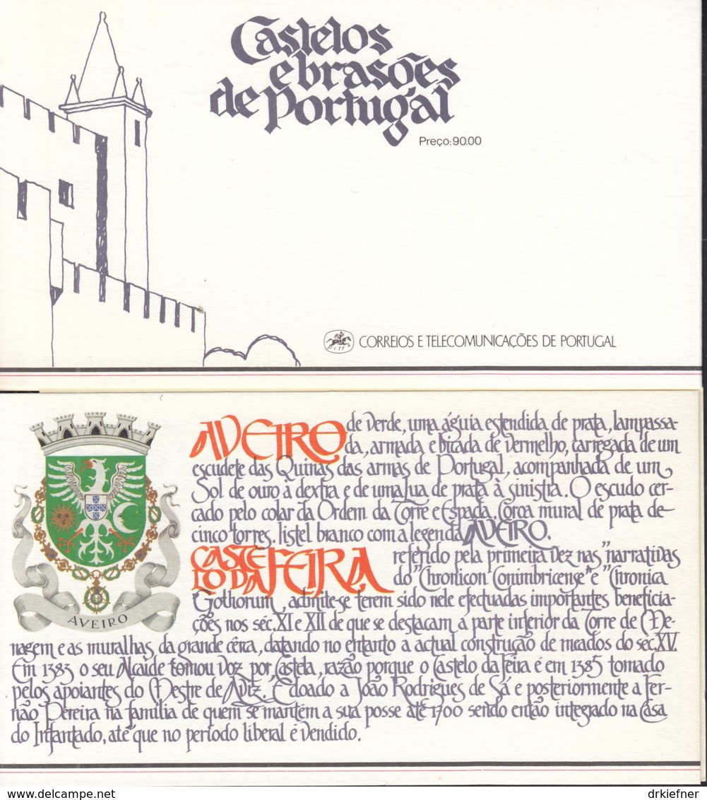 PORTUGAL  Markenheftchen Mit 4x 1680, Postfrisch **, Portugiesische Burgen Und Schlösser, 1986 - Postzegelboekjes