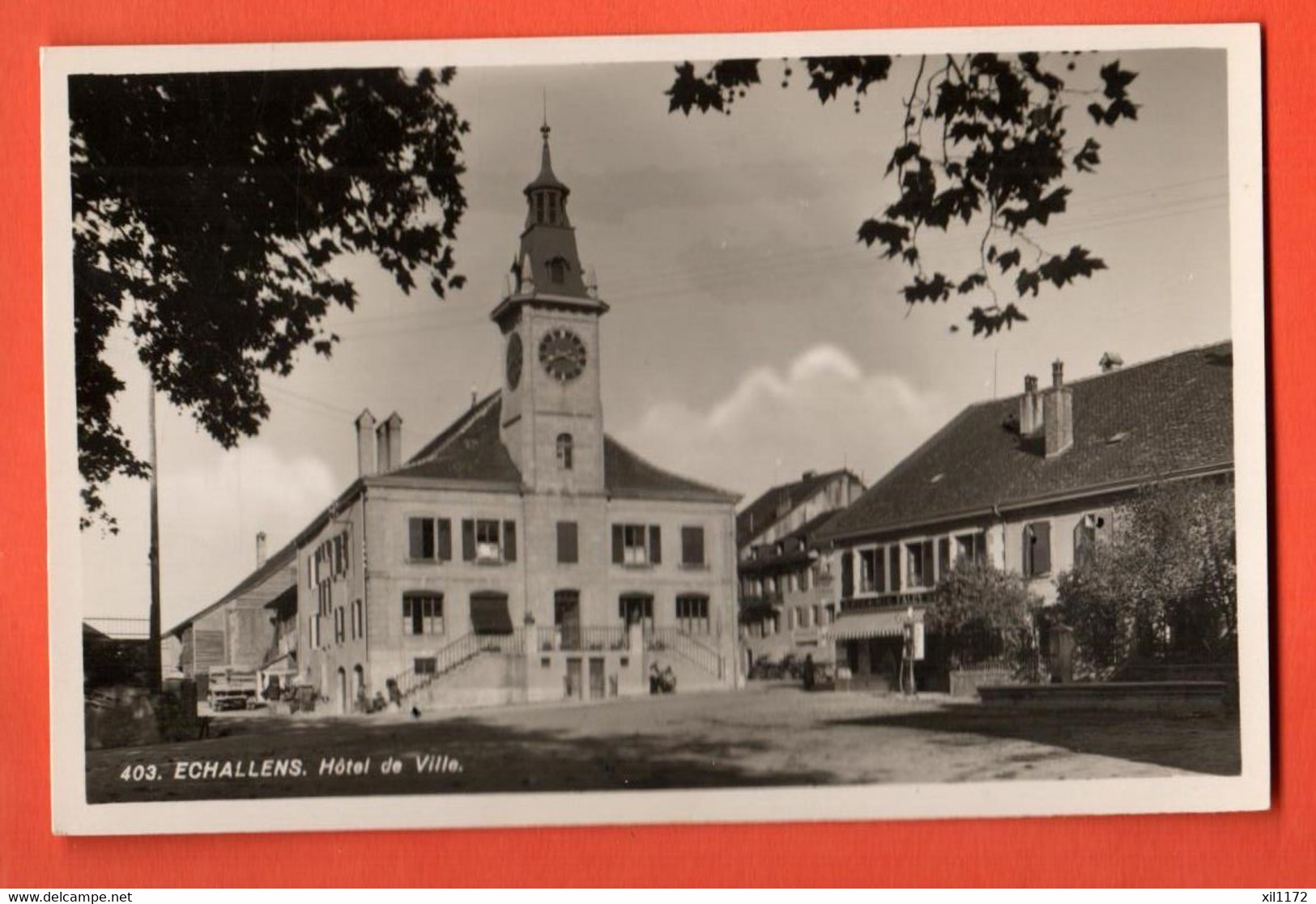 ZMR-17  Echallens Hotel De Ville  Cachet Militaire  Savigny 403 - Échallens