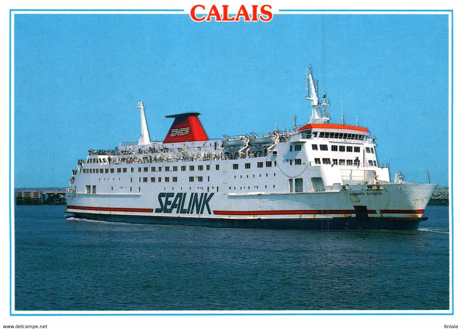 9385 Bateau  FERRY Côte D'AZUR  Compagnie  Sealink Calais ( Recto-verso) 62 Pas De Calais - Ferries