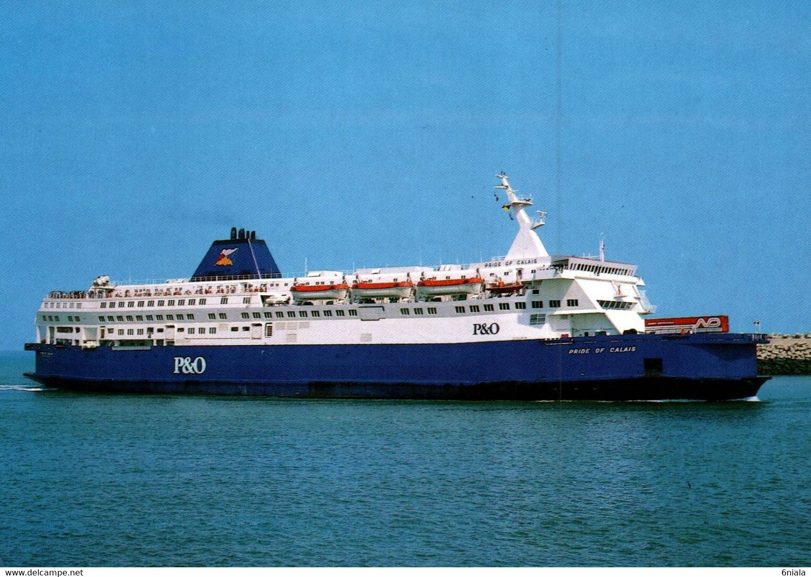 9387 Bateau FERRY  PRIDE Of CALAIS Assurant La Liaison Avec L' Angleterre ( Recto-verso) 62 Pas De Calais - Ferries