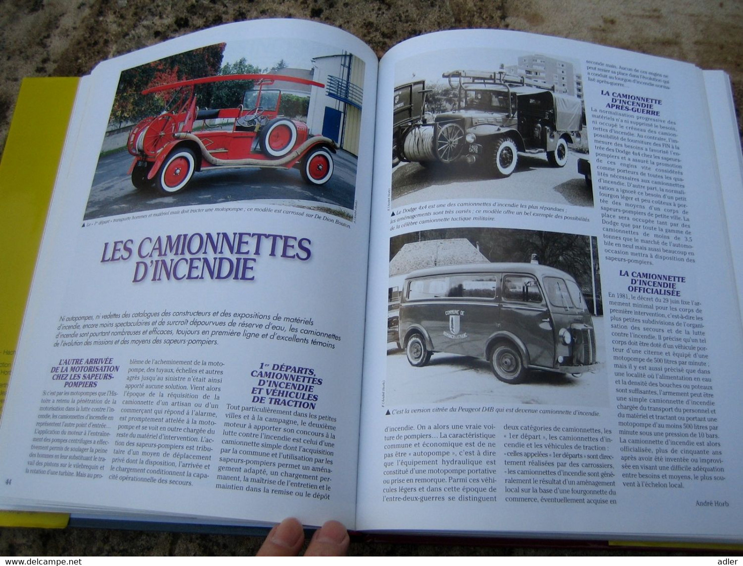 LIVRE AU CŒUR DES CAMIONS DE SAPEURS-POMPIERS - Firemen