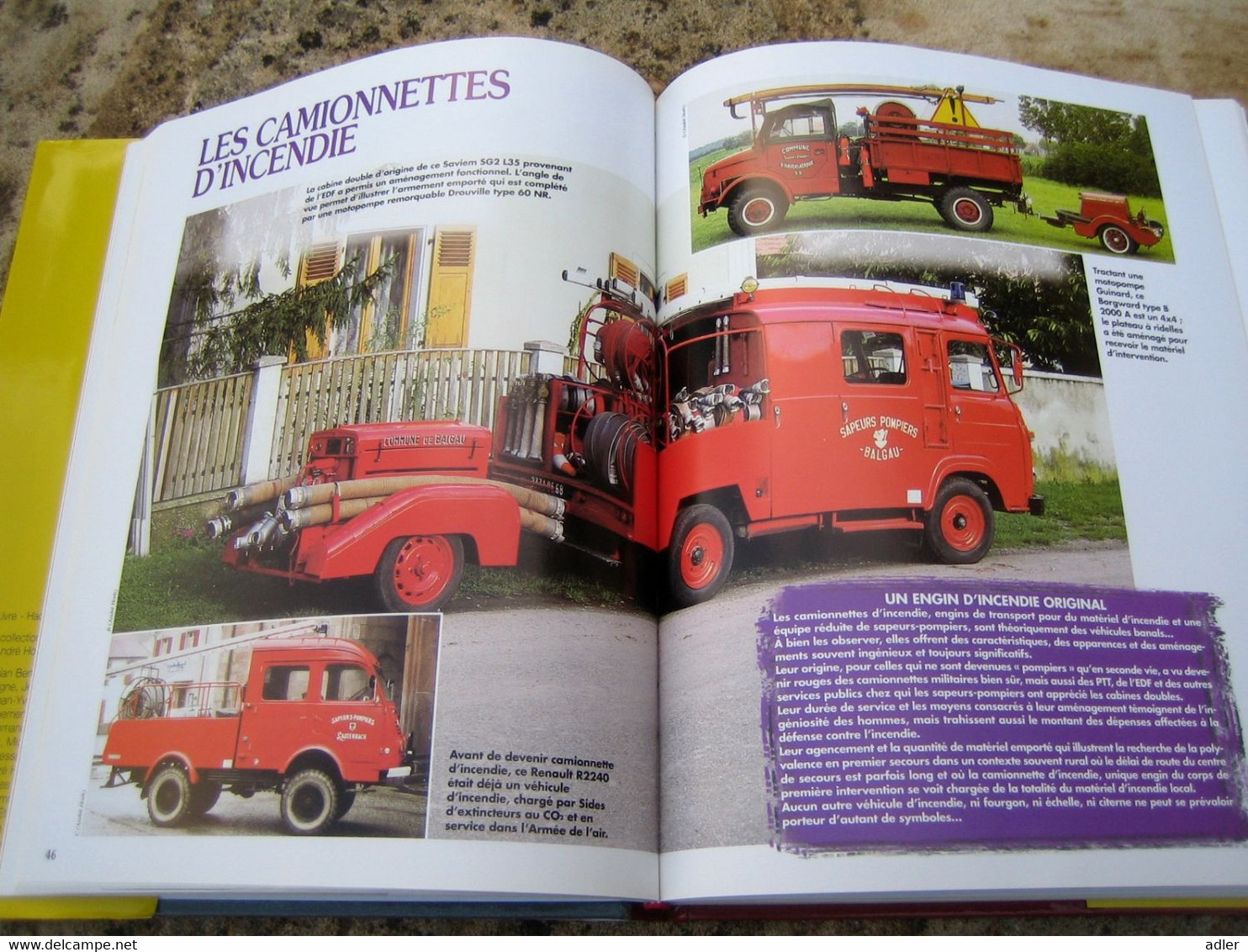 LIVRE AU CŒUR DES CAMIONS DE SAPEURS-POMPIERS