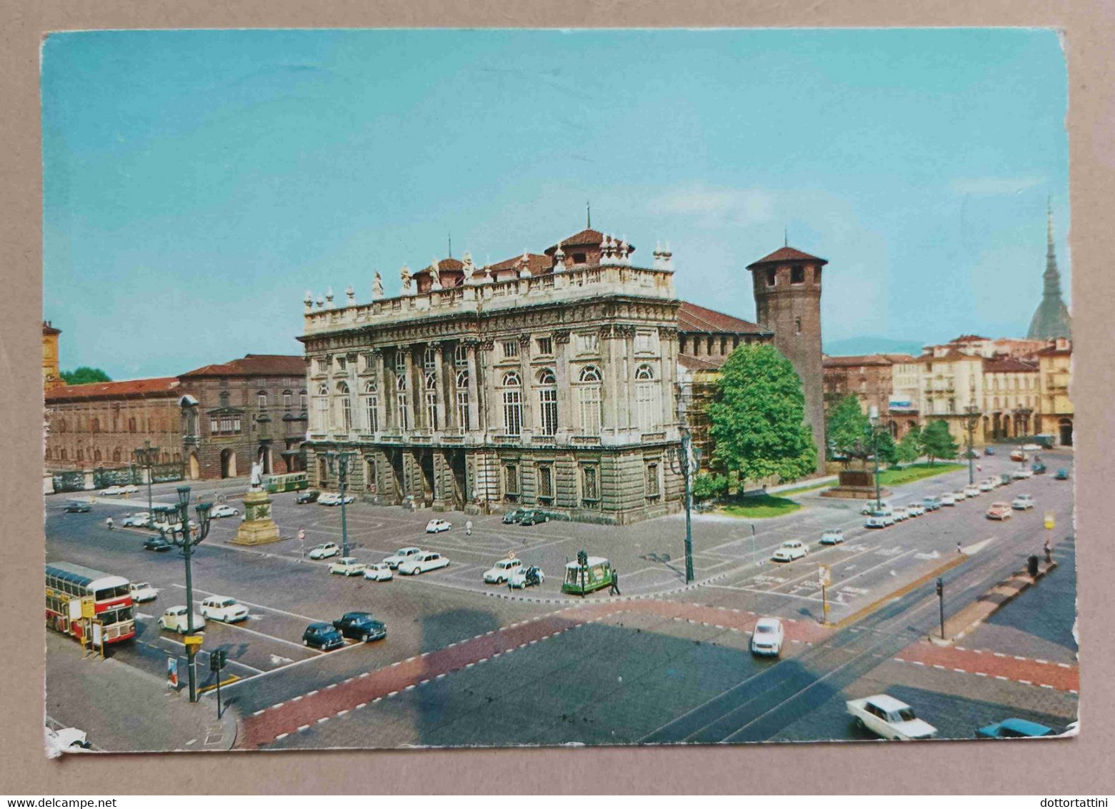 TORINO - Piazza Castello E Palazzo Madama - Auto, Cars, Bus  Fiat 500, Citroen DS - Vg P2 - Palazzo Madama
