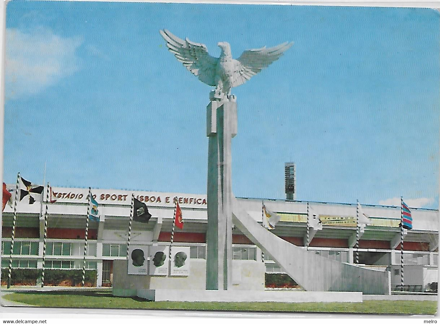 Portugal-Antigo Estádio Da Luz Do S.L.B."AGUIA".em Pedra De Lioz De Sintra Produzida Por Canteiros De Pero Pinheiro 1955 - Voetbal