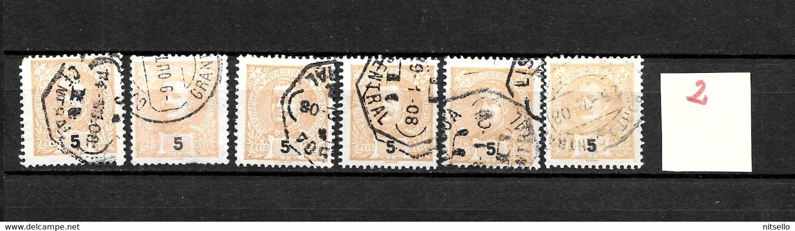 LOTE 1707  ////  PORTUGAL   YVERT Nº: 125 VARIEDAD DE COLOR Y MATASELLOS     ¡¡¡ LIQUIDATION !!! - Oblitérés