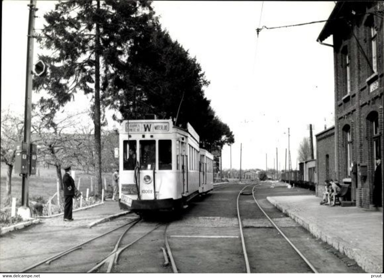 Waterloo Tram Linge 10062 Photo Carte Bazin TRES RARE Lasne - Lasne