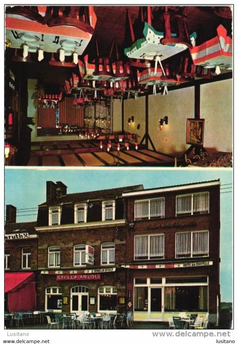 CARTE PUBLICITAIRE - BANNEUX SPRIMONT - HOTEL RESTAURANT DE LA CHAPELLE - BELGIQUE (2 SCANS) - Sprimont