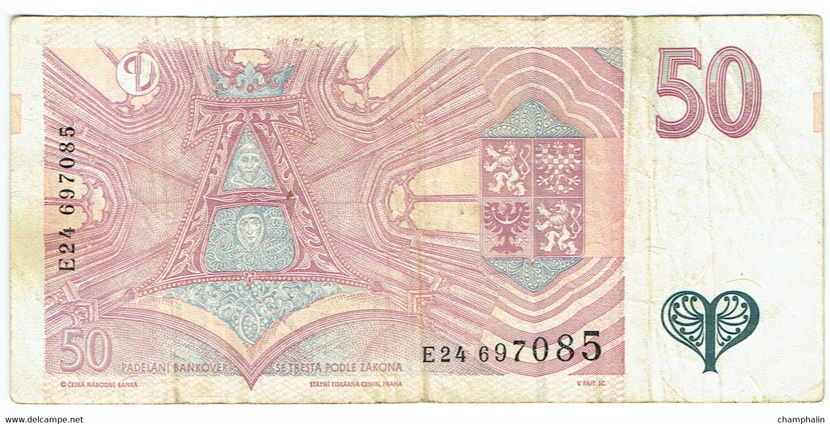 République Tchèque - Billet De 50 Korun - 1997 - Sv. Anezka Ceska - P17 - Repubblica Ceca