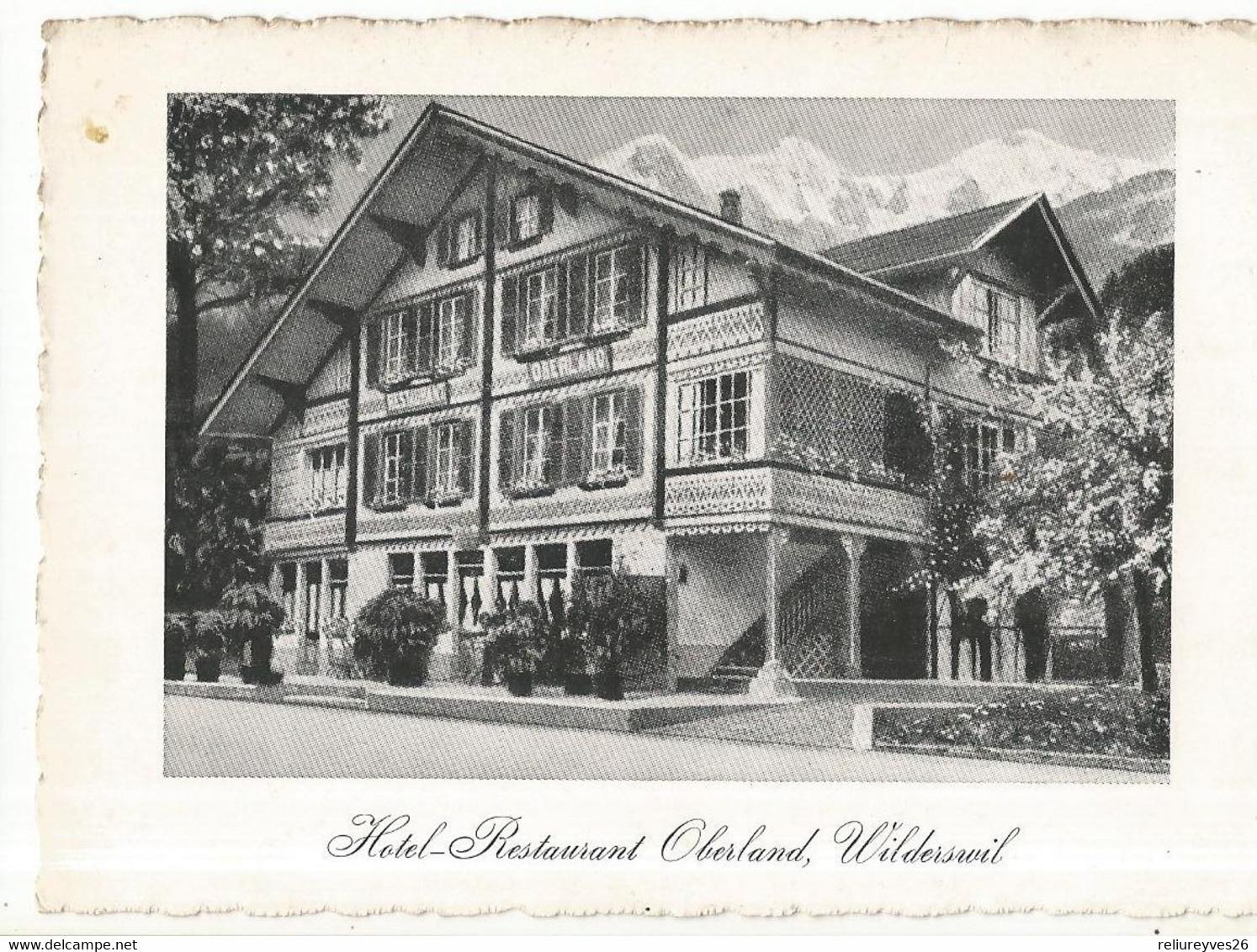 CPSM, Suisse , Hôtel -Restaurant , Oberland  Wilderswil , Ed. Borter - Wilderswil