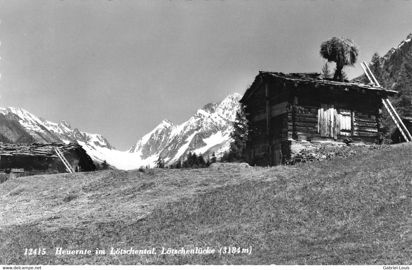 Heuernte Im Lötschental Lötschentallücke Mazot Foins Fenaison - Saint-Luc