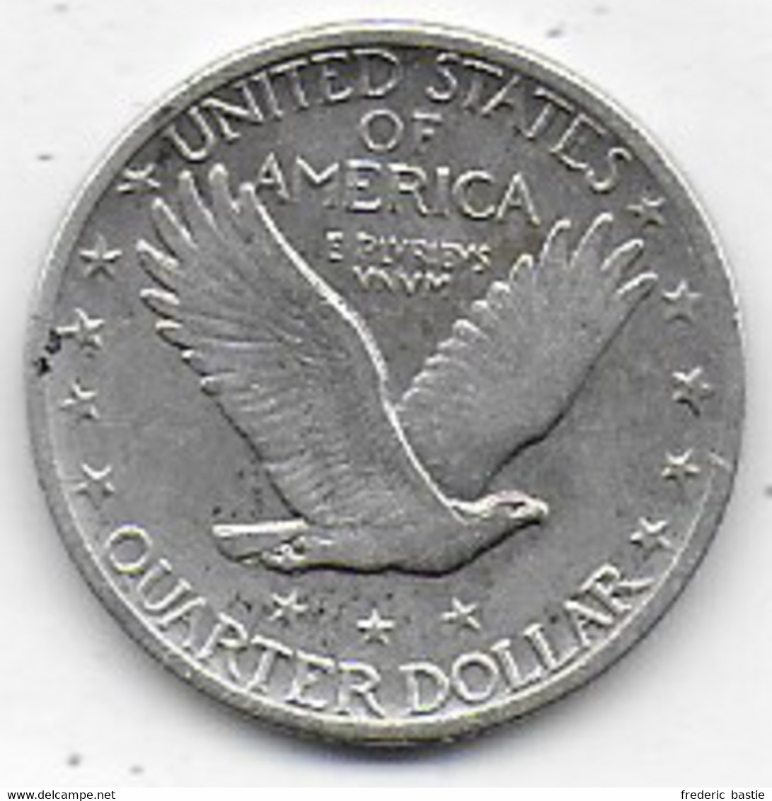 ETATS UNIS -   Quarter Dollar  1918 D - 1916-1930: Standing Liberty (Liberté Debout)