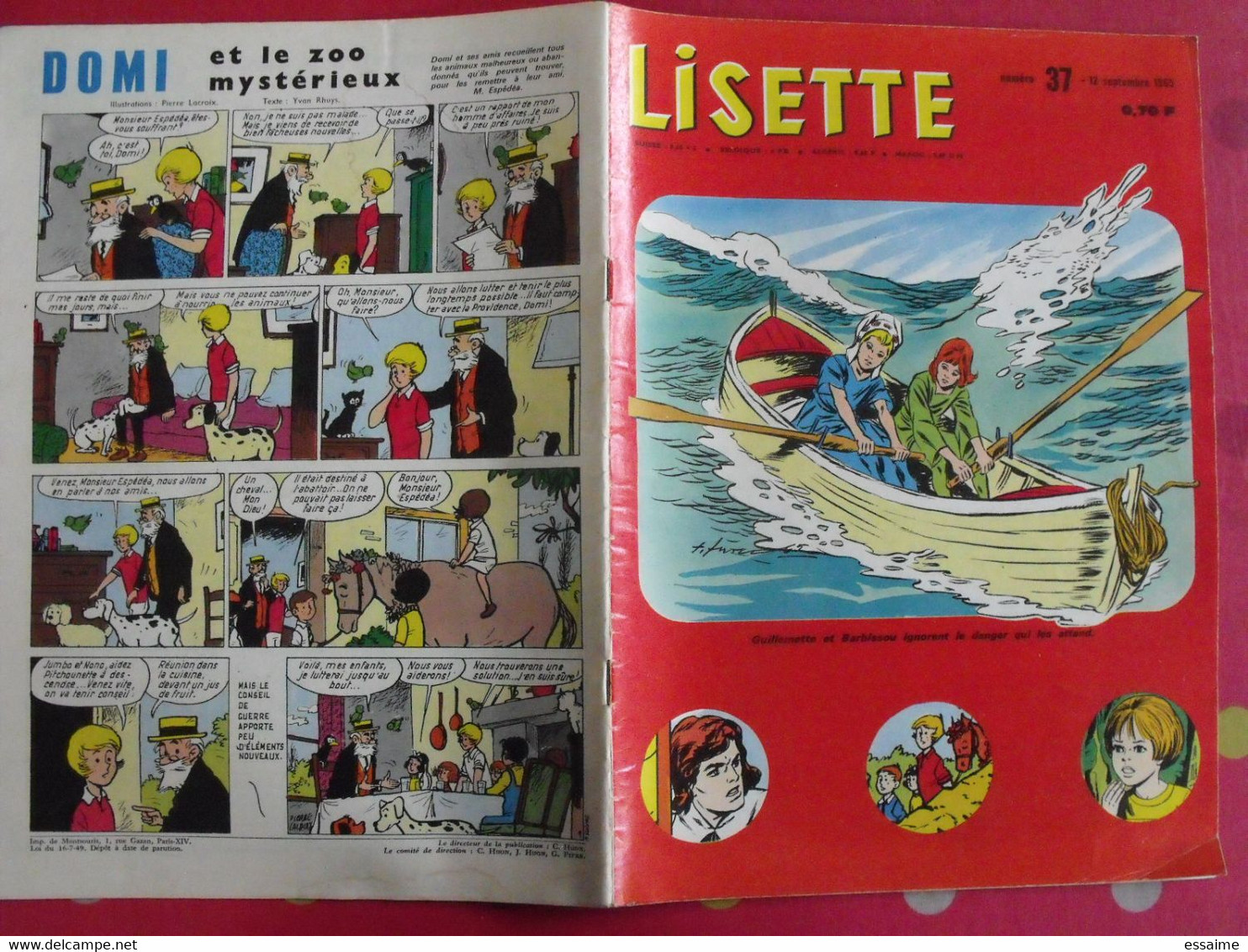 Lisette. 21 n° de 1965. lacroix lay tiky fusco francey marcello. à redécouvrir G.H.